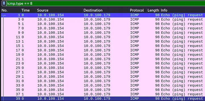 Wireshark Output